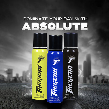 TREGERR The Marine, Citron & Firewood Premium Collection [Pack of 3]