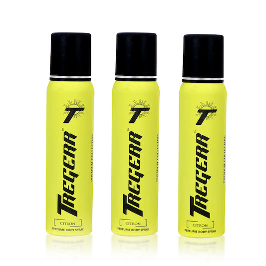 TREGERR Citron Perfume Body Spray Combo [Pack of 3]
