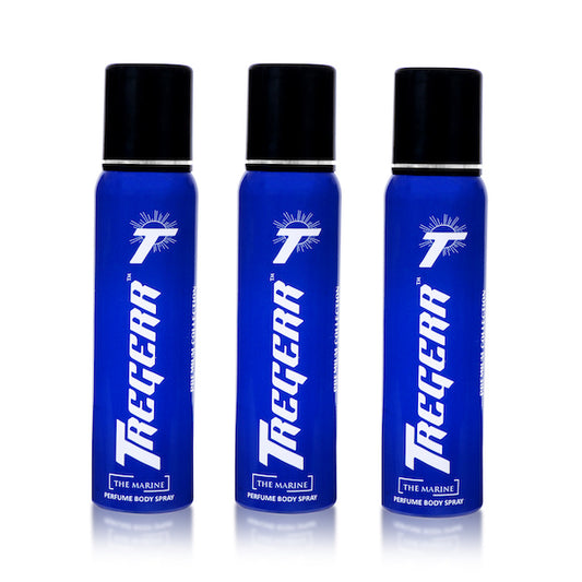 TREGERR The Marine Perfume Body Spray Combo [Pack of 3]