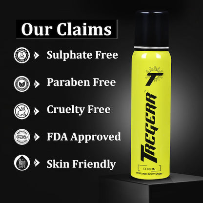 TREGERR Perfume Body Spray For Men – Citron