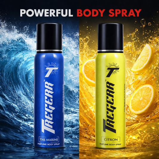 TREGERR The Marine and Citron Perfume Body Spray [Pack of 2]