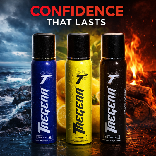 TREGERR The Marine, Citron & Firewood Premium Collection [Pack of 3]