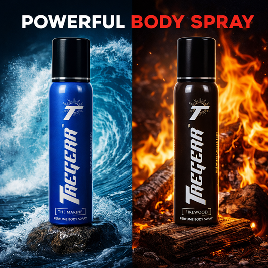 TREGERR The Marine And Firewood Perfume Body Spray [Pack of 2]