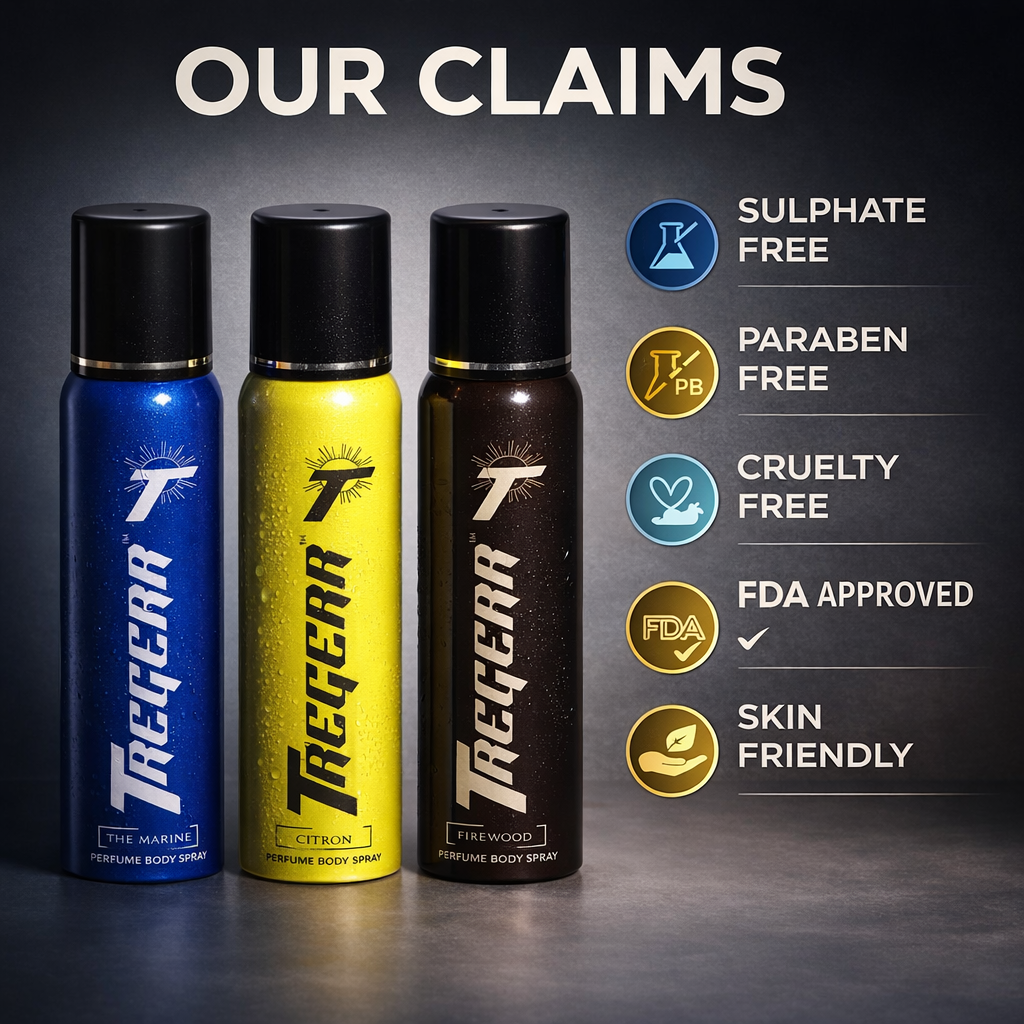 TREGERR The Marine, Citron & Firewood Premium Collection [Pack of 3]