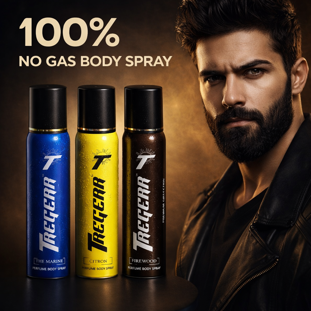 TREGERR The Marine, Citron & Firewood Premium Collection [Pack of 3]