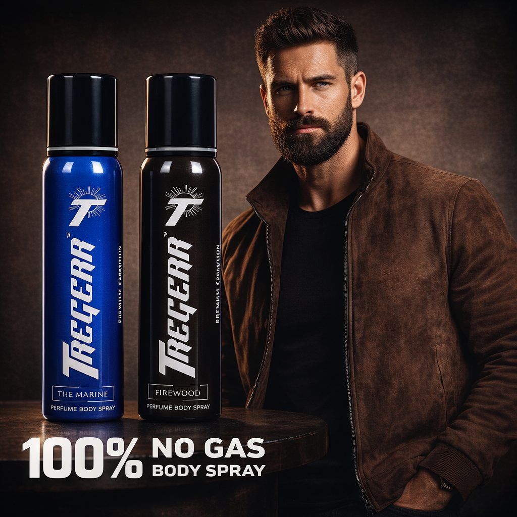 TREGERR The Marine And Firewood Perfume Body Spray [Pack of 2]