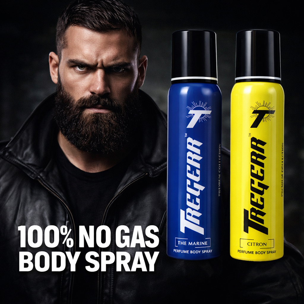 TREGERR The Marine and Citron Perfume Body Spray [Pack of 2]