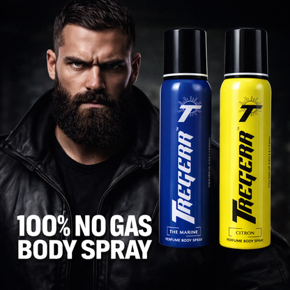 TREGERR The Marine and Citron Perfume Body Spray [Pack of 2]